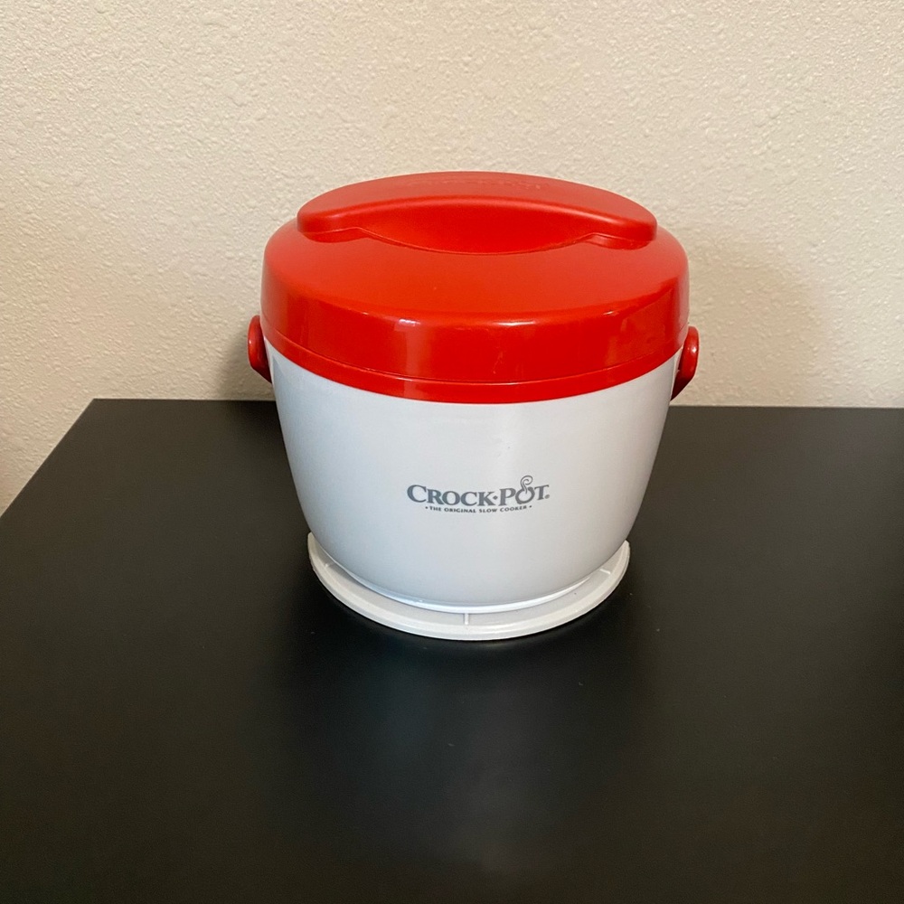 CROCK - POT 20 OUNCE LUNCH FOOD WARMER RED CROCKPOT MODEL #SCCPLC200-R